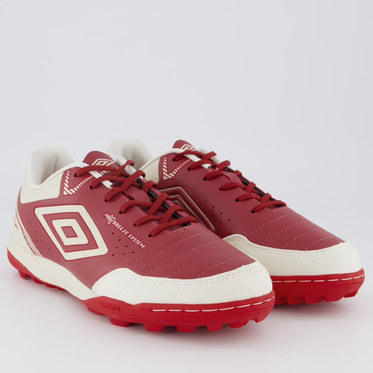 Chuteira Umbro Neo Comfort Society Branca e Vermelha Vermelho 2