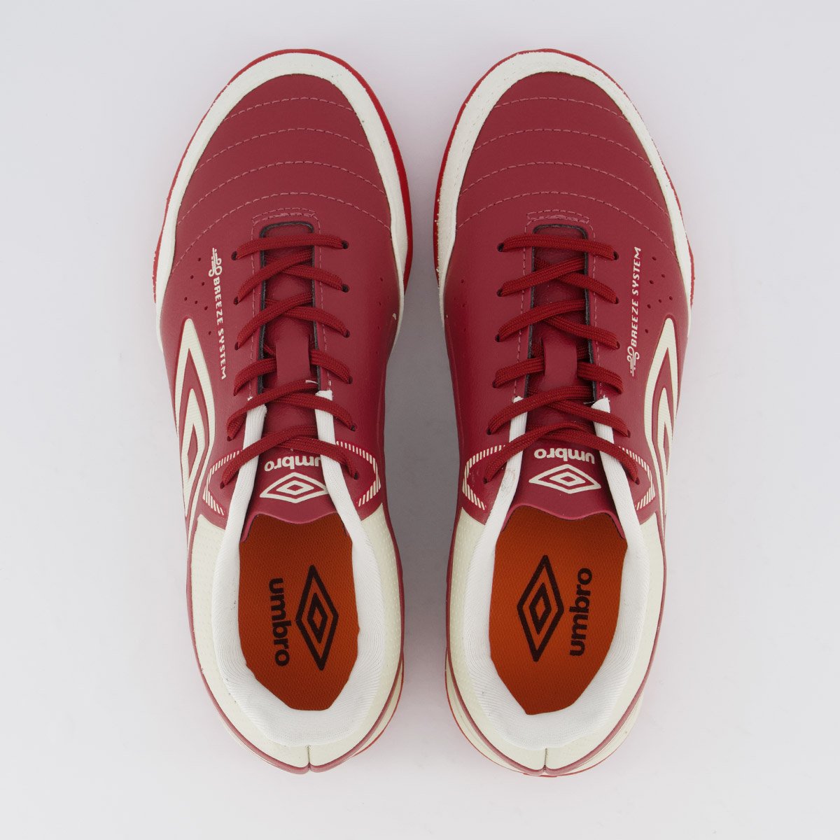 Chuteira Umbro Neo Comfort Society Branca e Vermelha Vermelho 4