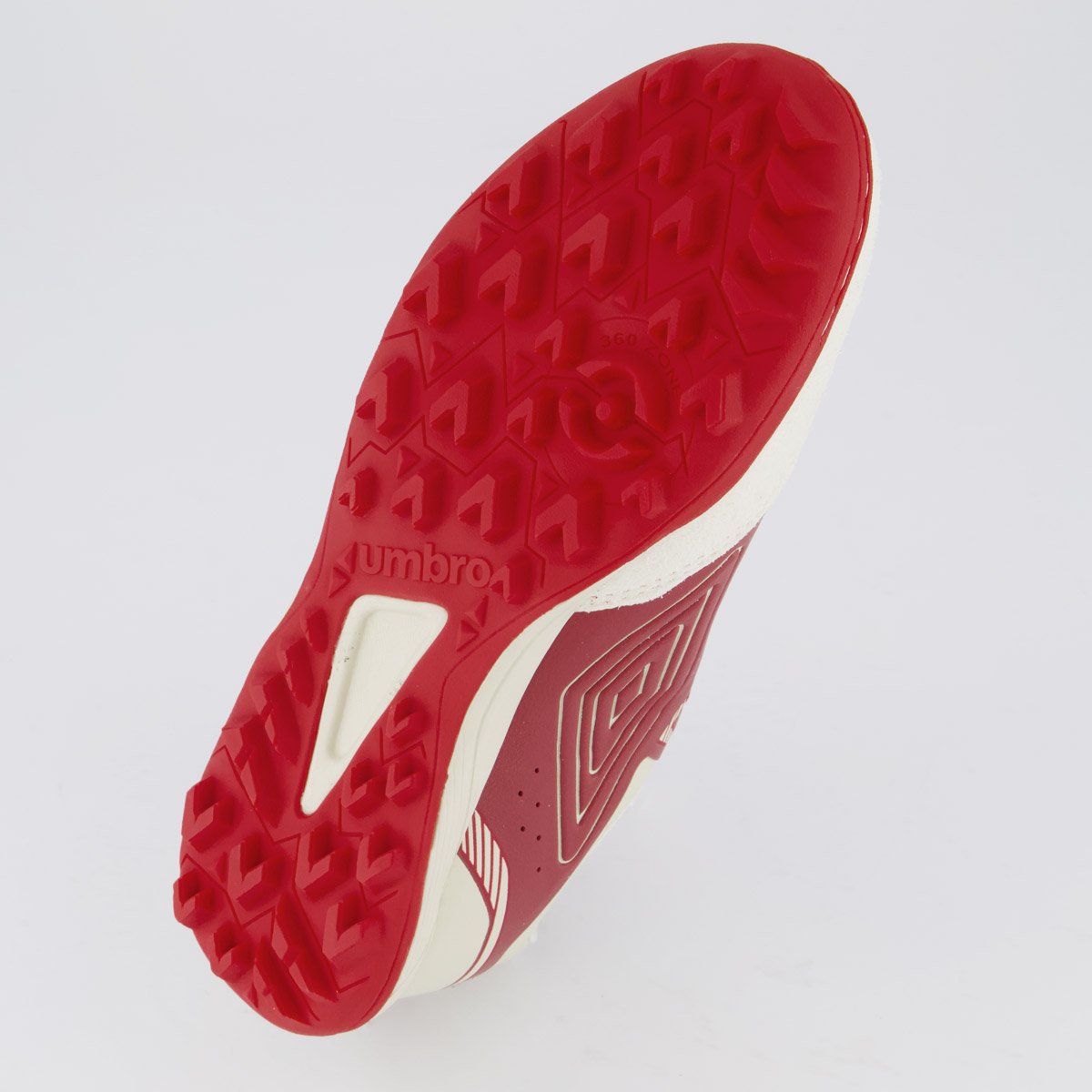 Chuteira Umbro Neo Comfort Society Branca e Vermelha Vermelho 5