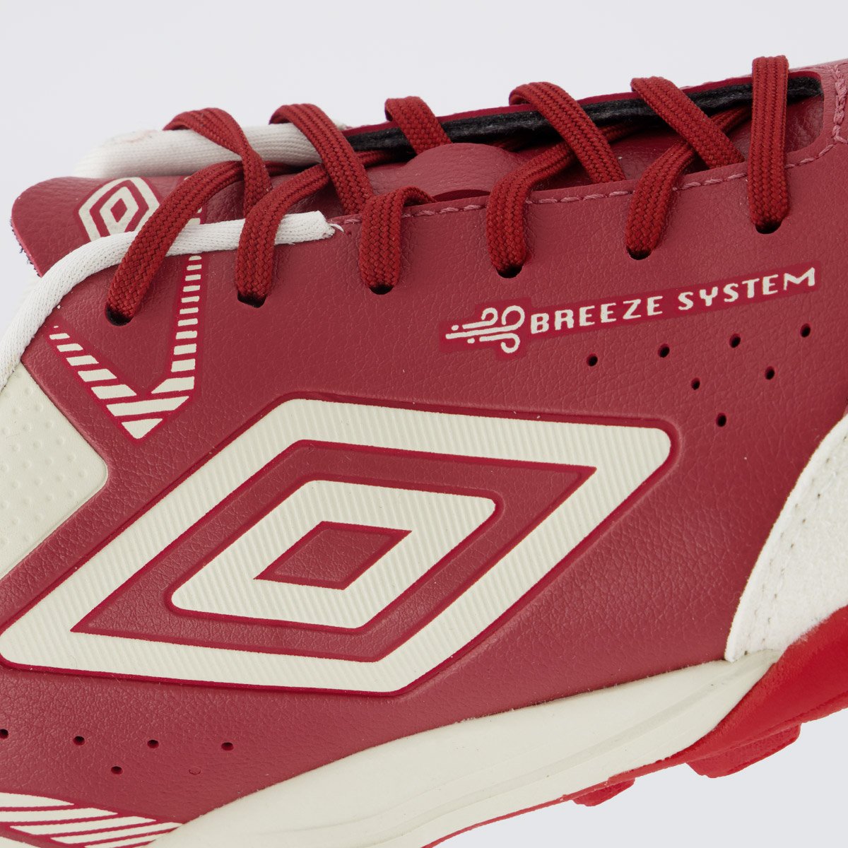 Chuteira Umbro Neo Comfort Society Branca e Vermelha Vermelho 7