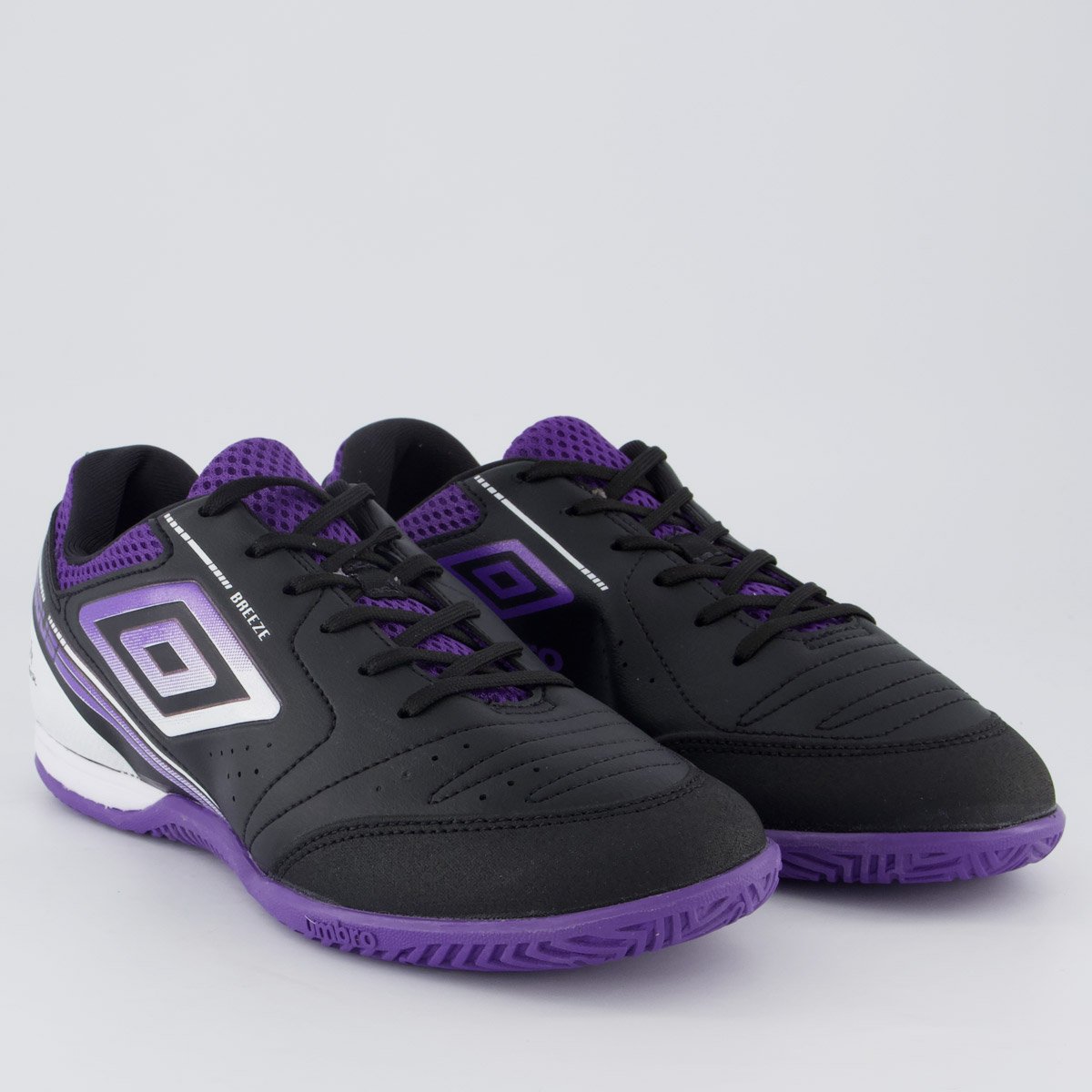 Chuteira Umbro Furious Futsal Preta e Roxo Preto/Roxo 2