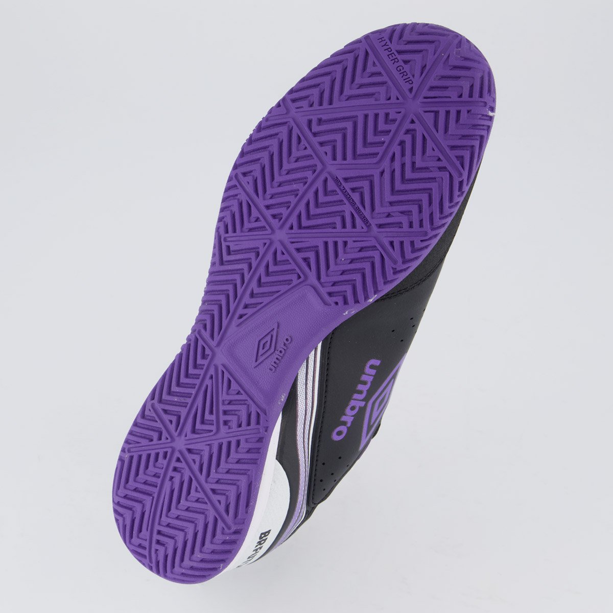 Chuteira Umbro Furious Futsal Preta e Roxo Preto/Roxo 5
