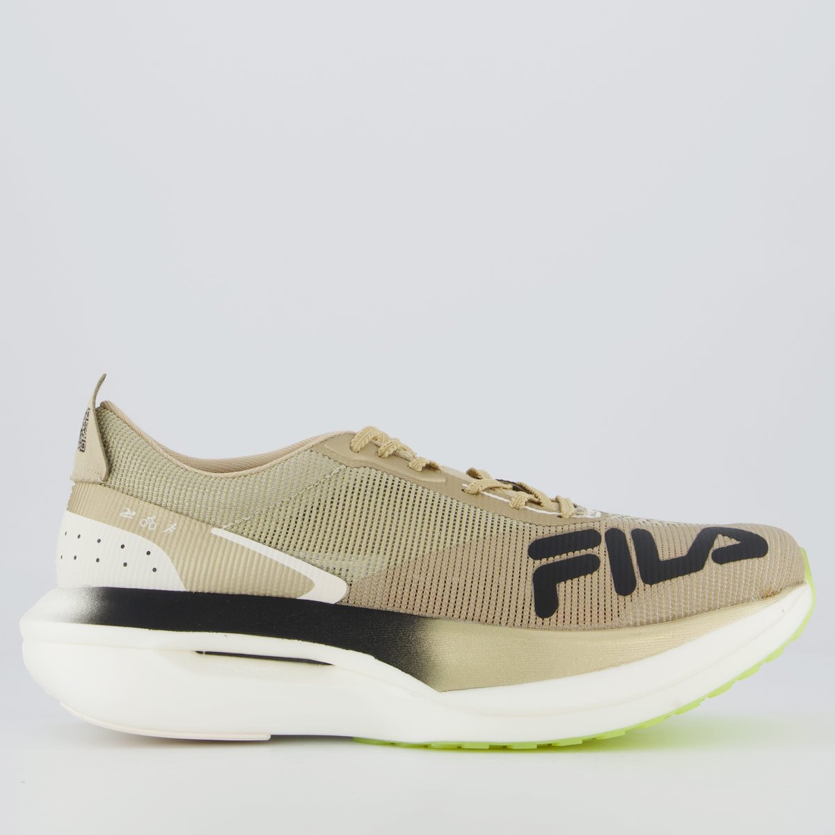 Tênis Fila Racer Carbon 3 Tri Dourado
