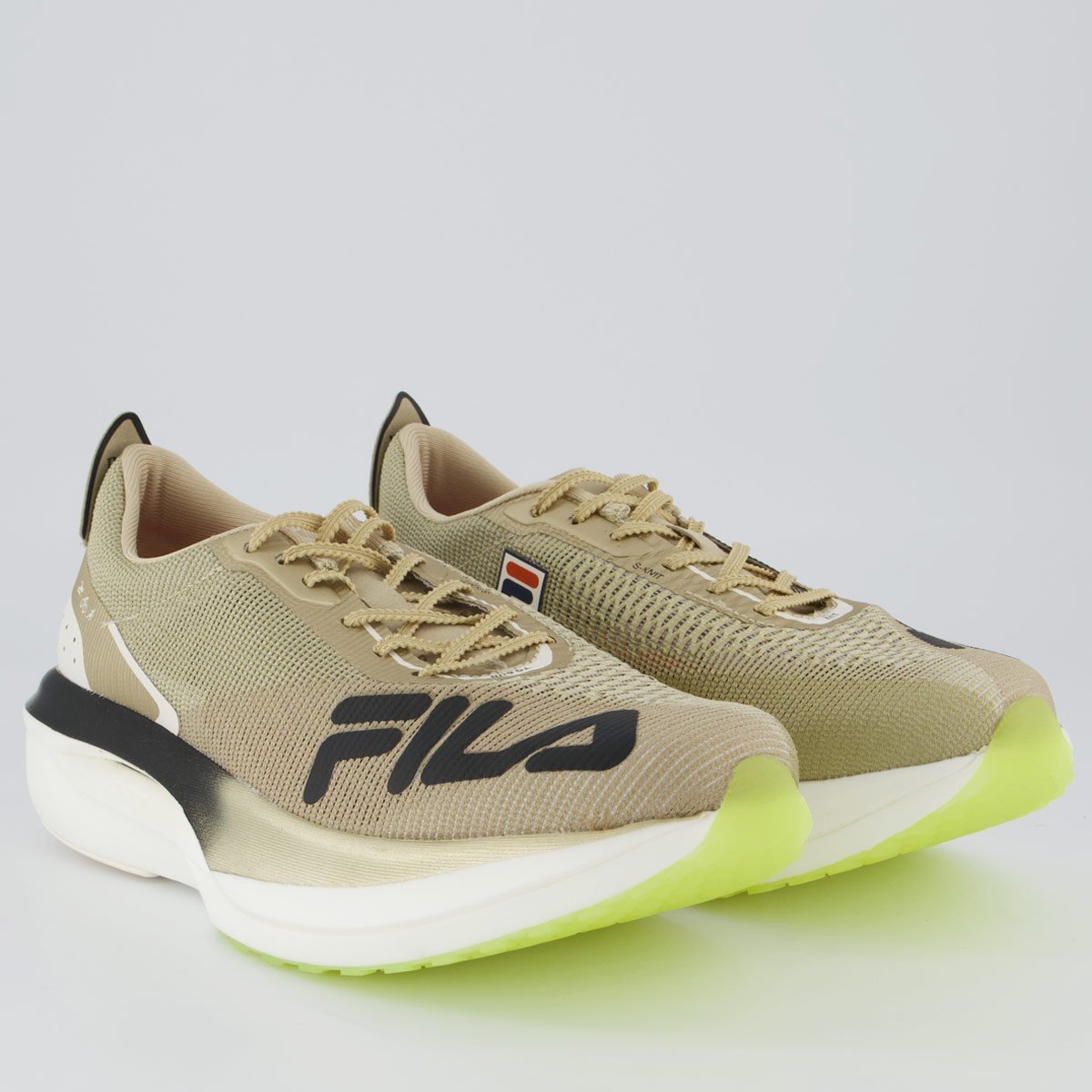 Tênis Fila Racer Carbon 3 Tri Dourado Dourado/Bege 2