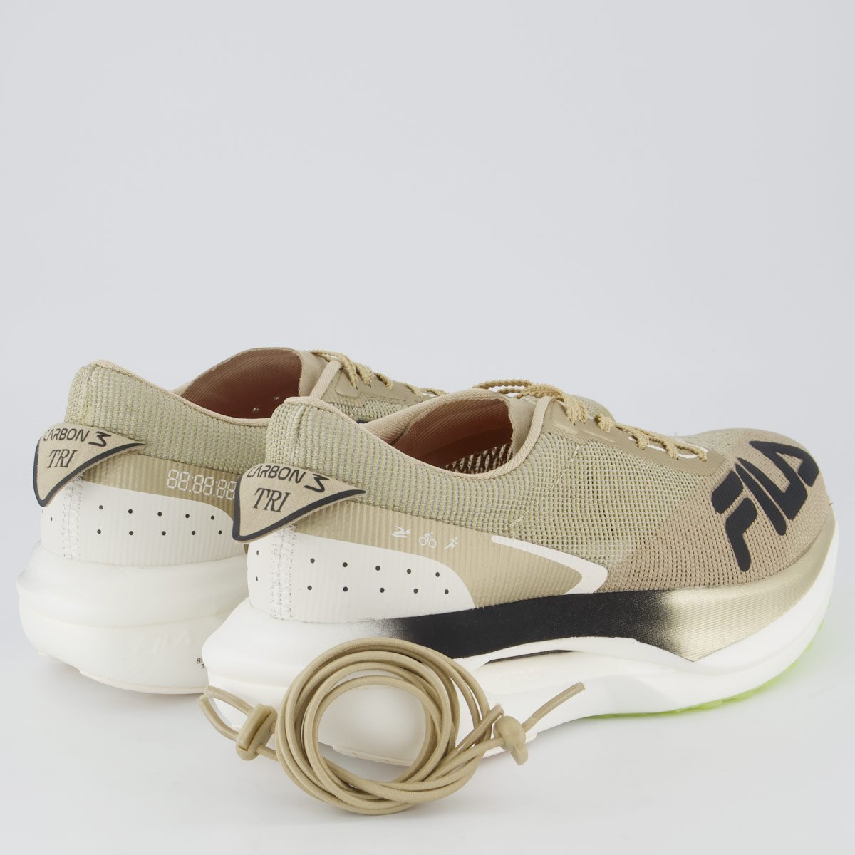 Tênis Fila Racer Carbon 3 Tri Dourado Dourado/Bege 3