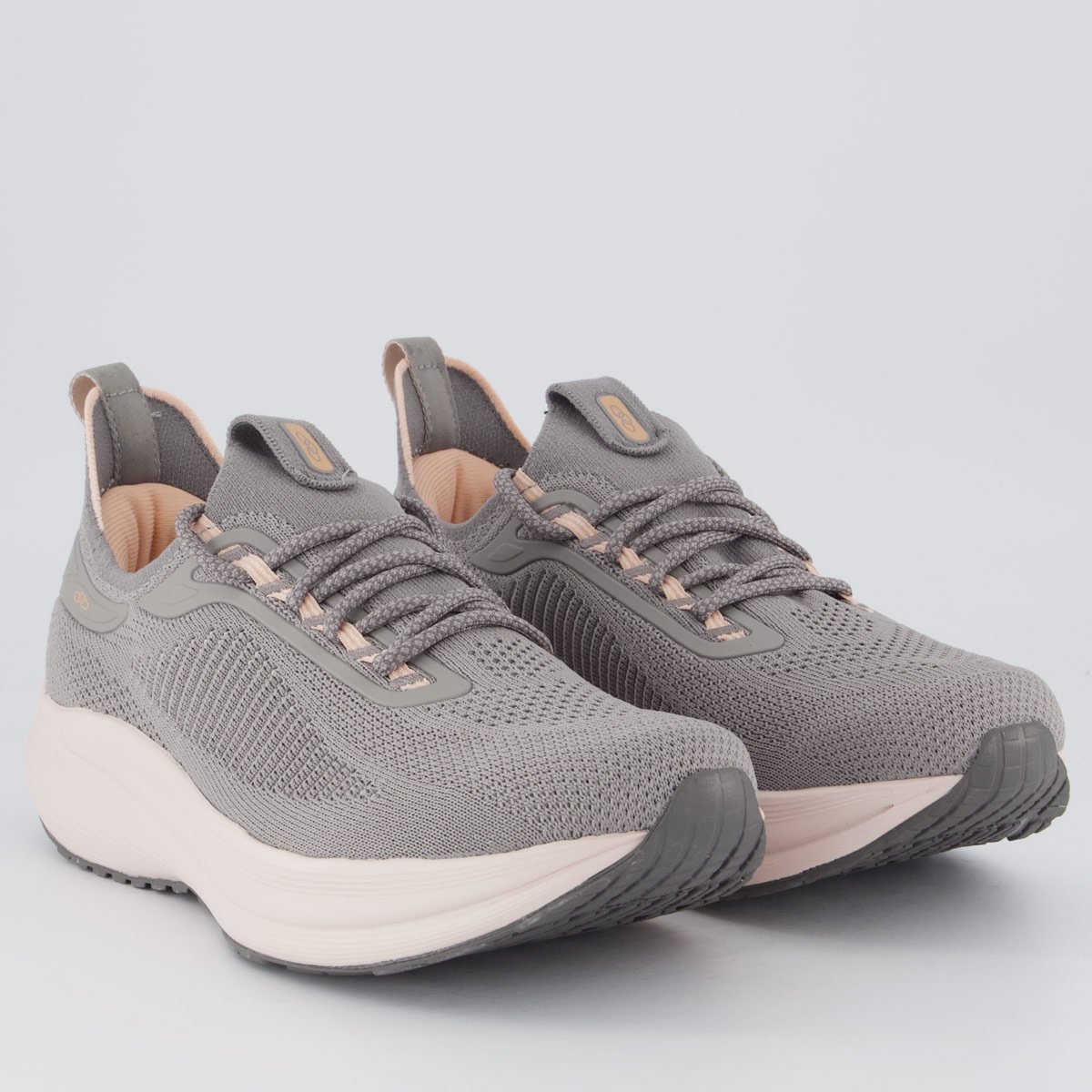 Tênis Olympikus Adrena 2 Feminino Cinza e Rosa Cinza 2