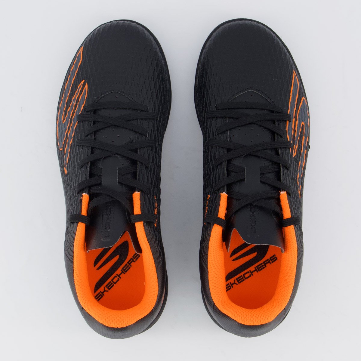 Chuteira Skechers SKX 2 Futsal Infantil Preta Preto 4