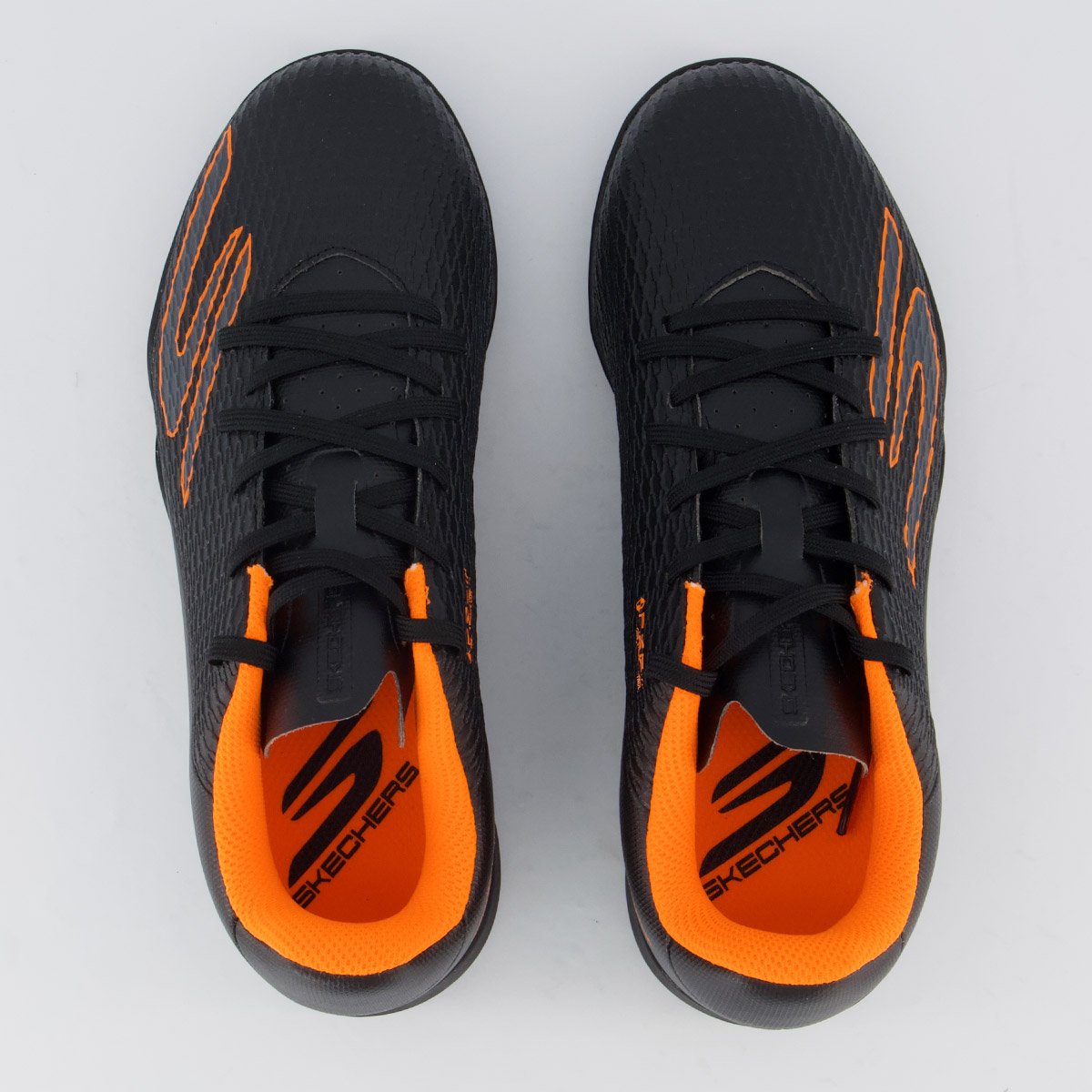 Chuteira Skechers SKX 2 Society Infantil Preta Preto 4