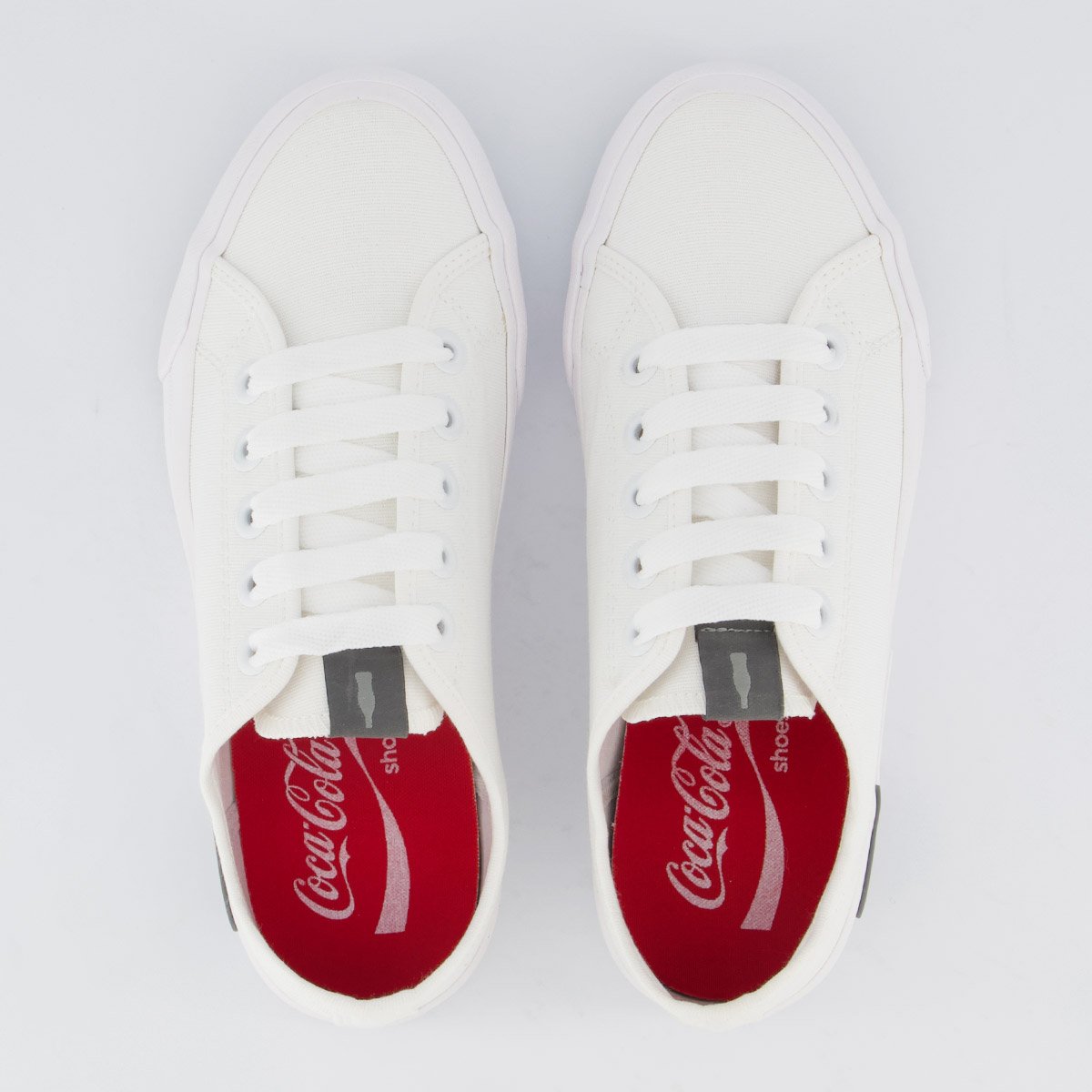 Tênis Coca Cola Blend Classic Feminino Branco e Grafite Branco 4