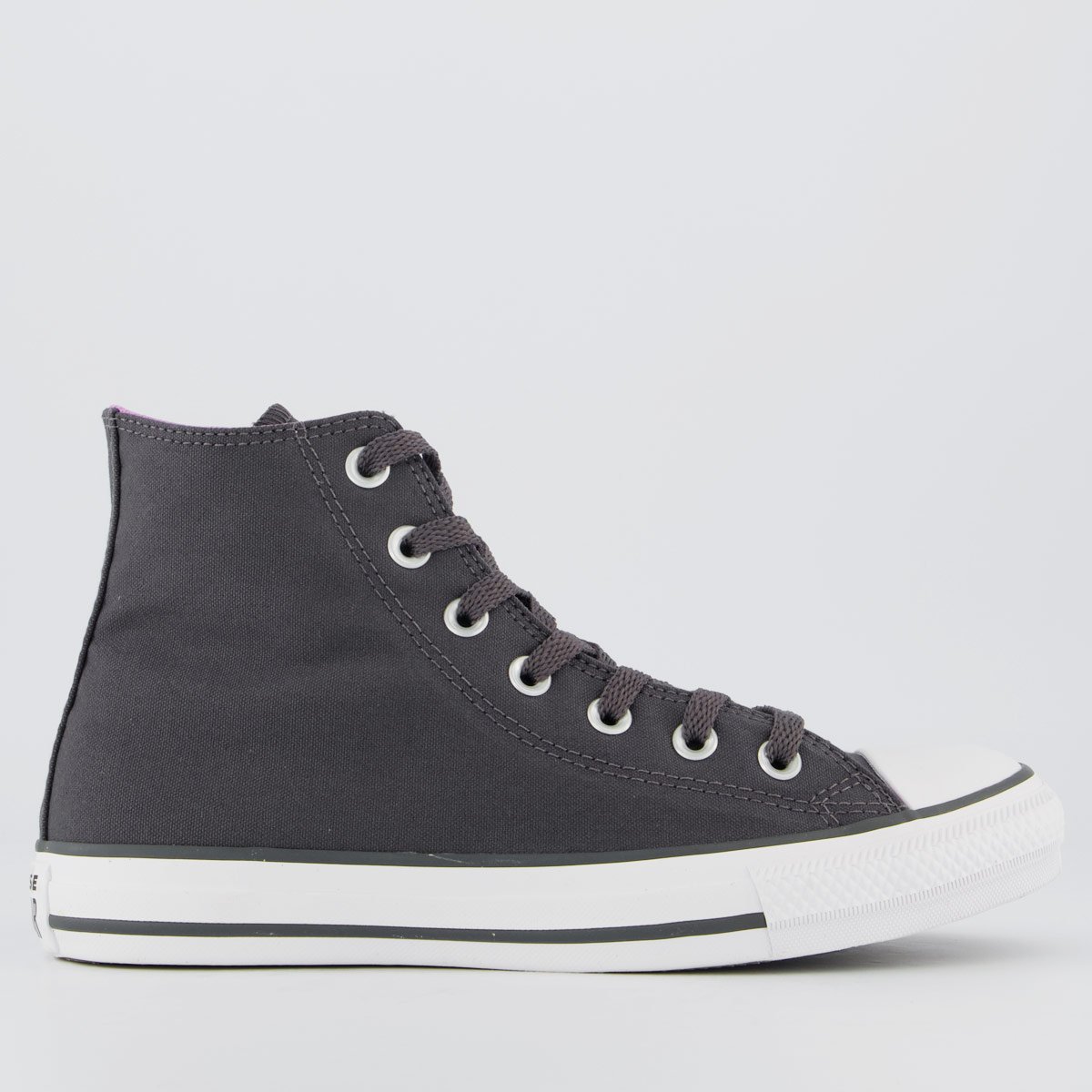 Tênis Converse All Star AS Side Zip Feminino Cinza e Rosa