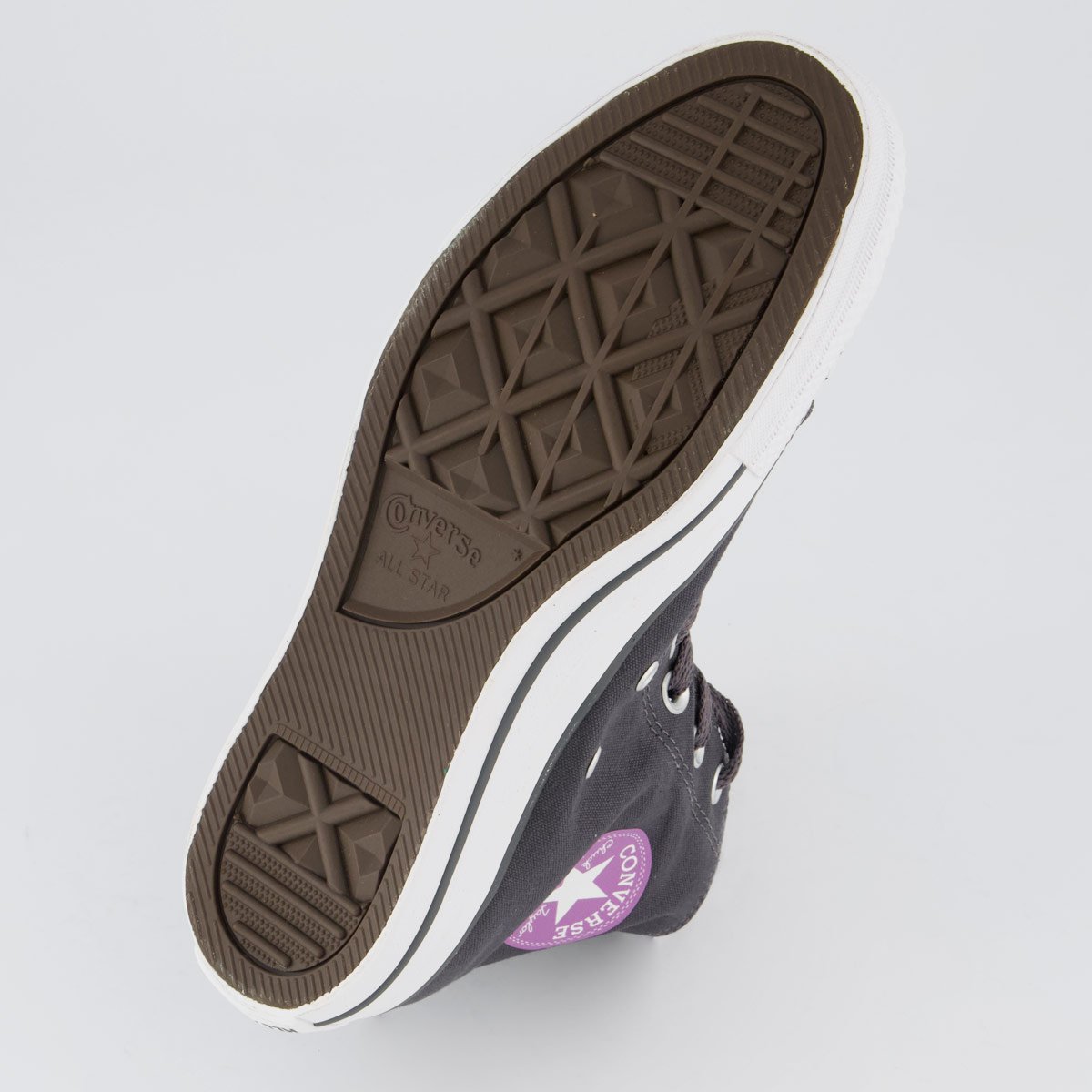 Tênis Converse All Star AS Side Zip Feminino Cinza e Rosa Cinza 5