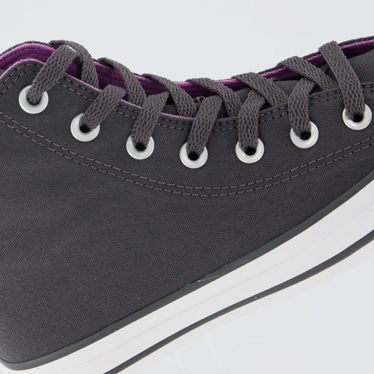 Tênis Converse All Star AS Side Zip Feminino Cinza e Rosa Cinza 7