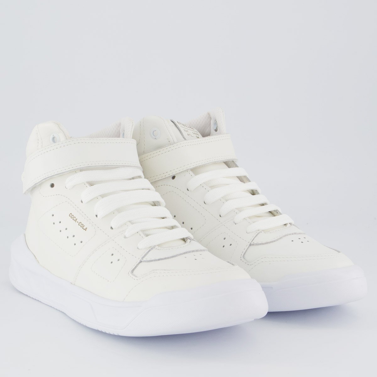 Tênis Coca Cola Soho Leather I Feminino Branco Branco 2