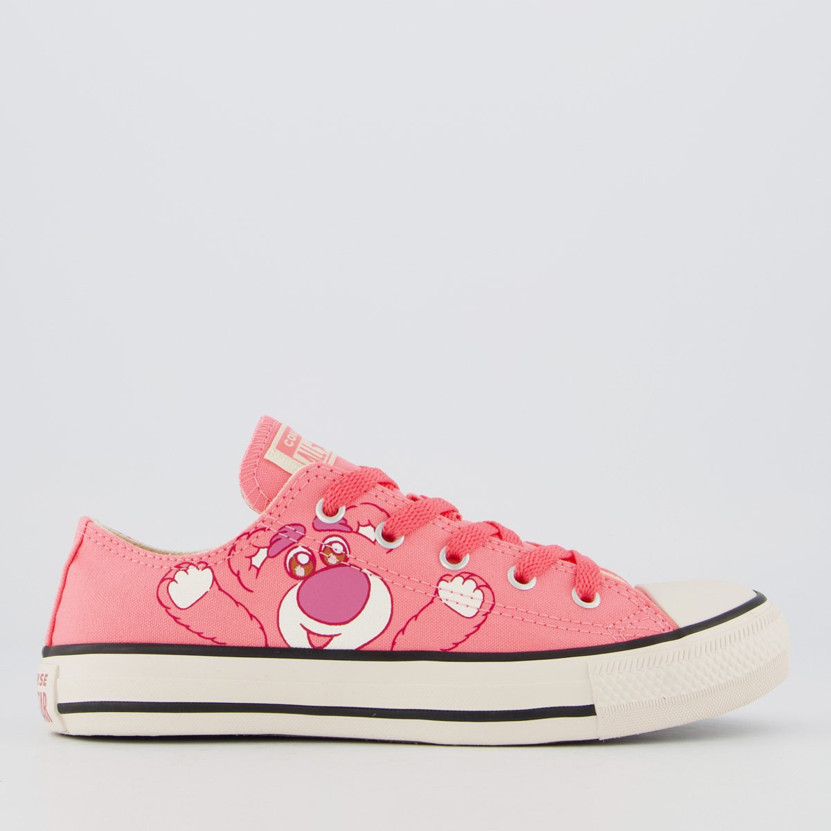Tênis Converse All Star Chuck Taylor Juvenil Branco e Rosa