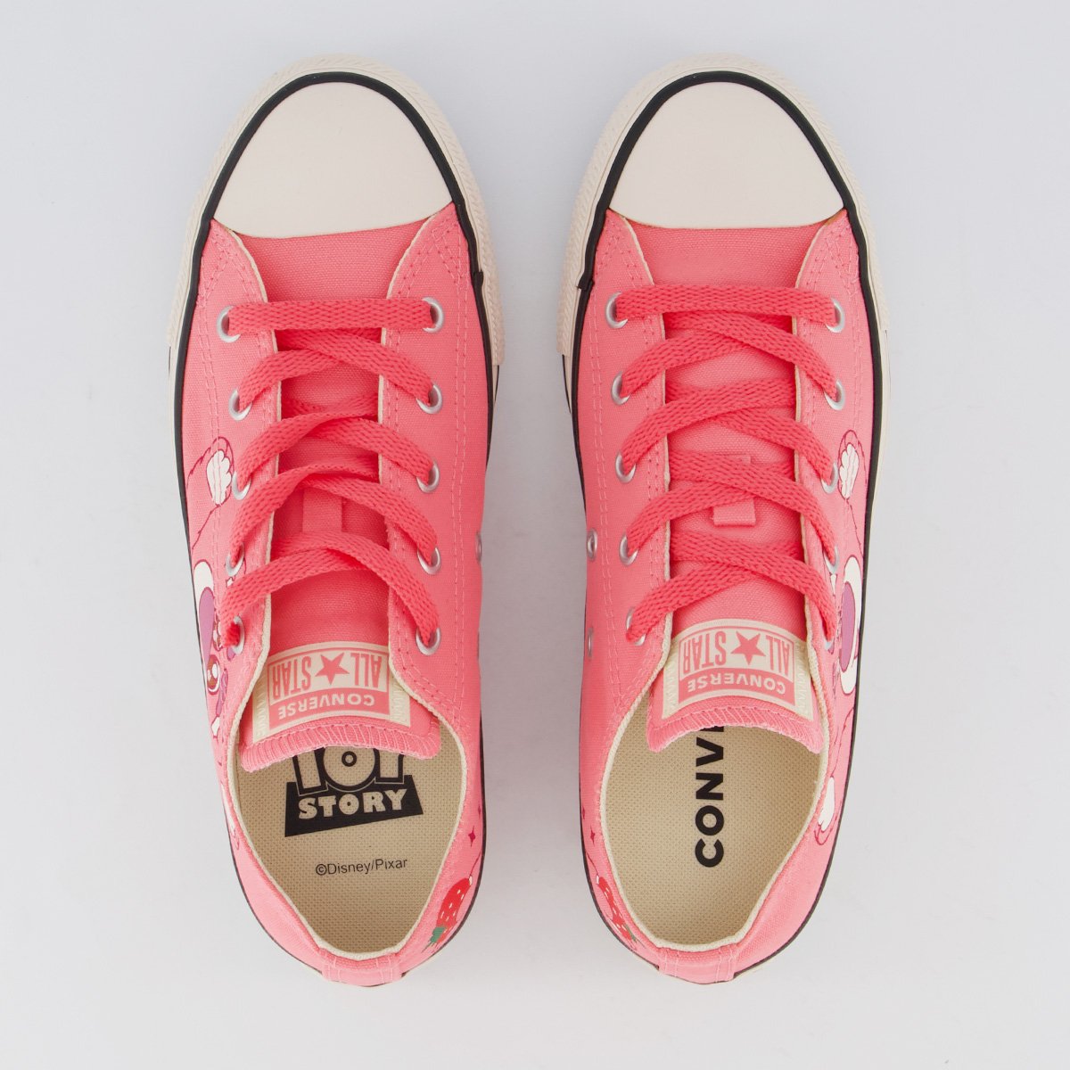 Tênis Converse All Star Chuck Taylor Juvenil Branco e Rosa Branco/Rosa 4