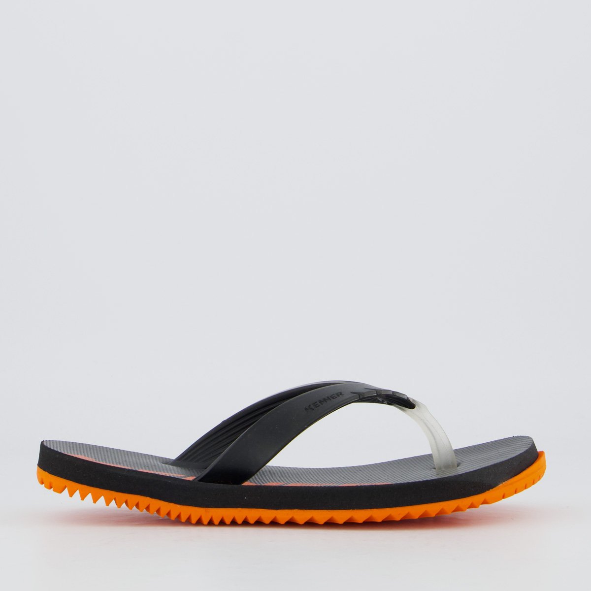 Chinelo Kenner Red Kids Preto e laranja Preto 2