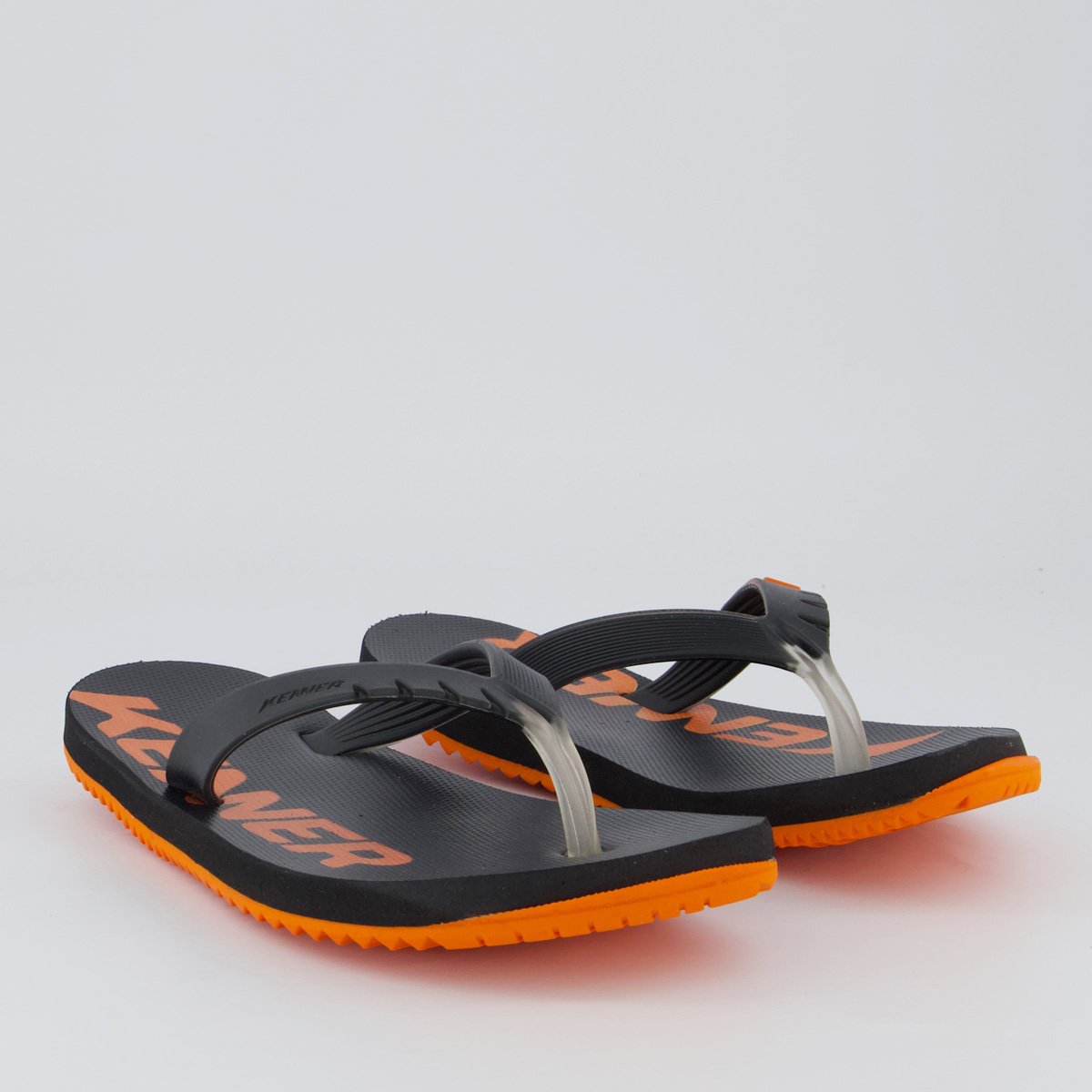 Chinelo Kenner Red Kids Preto e laranja Preto 3