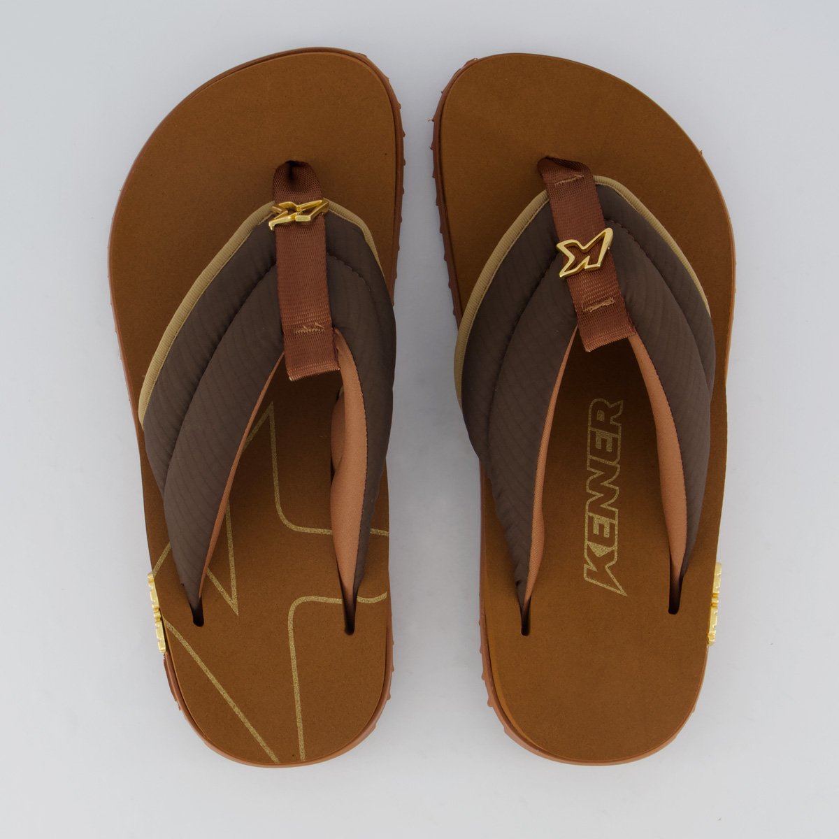 Chinelo Kenner Kivah Comfy Marrom