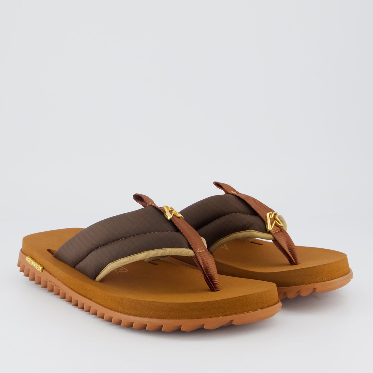 Chinelo Kenner Kivah Comfy Marrom Marrom 3