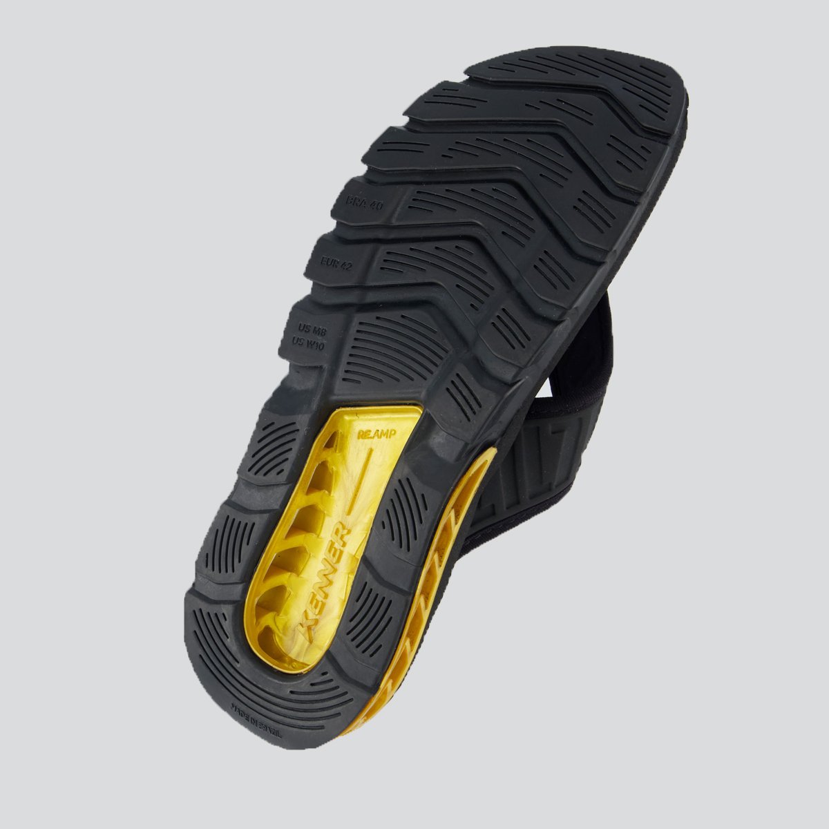 Chinelo Kenner Rakka Elite L7 Preto e Dourado Preto 5