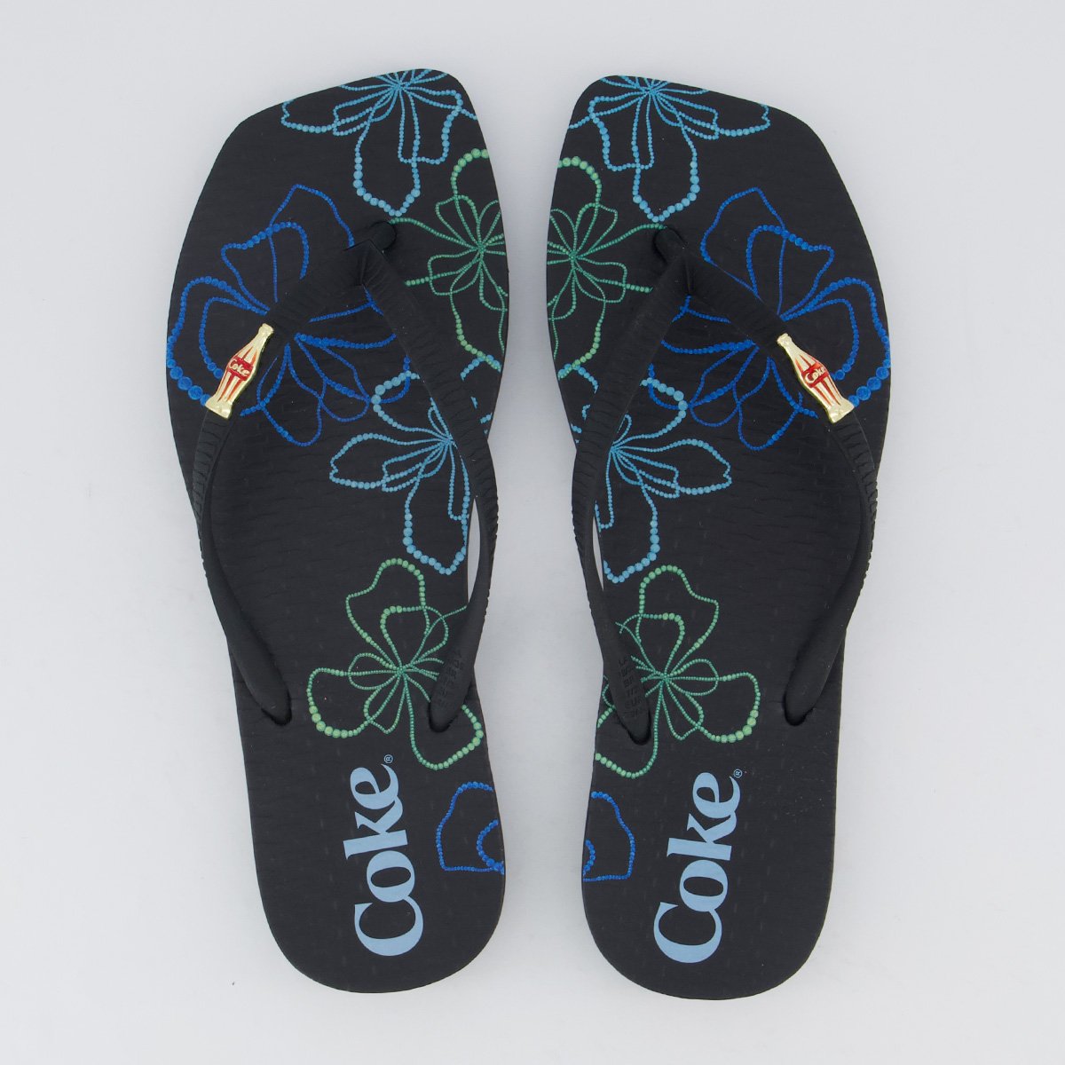 Chinelo Coca Cola Square Imola Feminino Preto