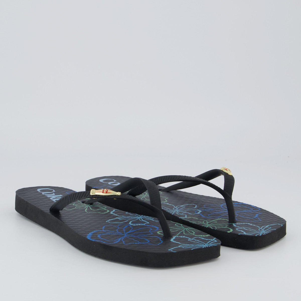 Chinelo Coca Cola Square Imola Feminino Preto Preto 3