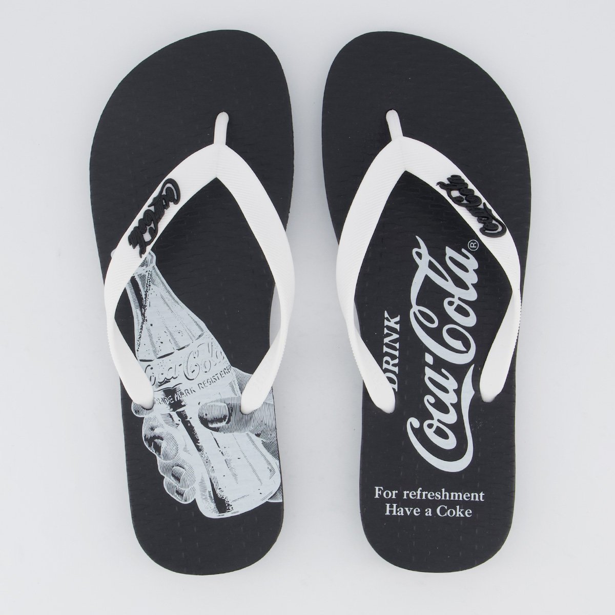 Chinelo Coca Cola Refreshment Preto