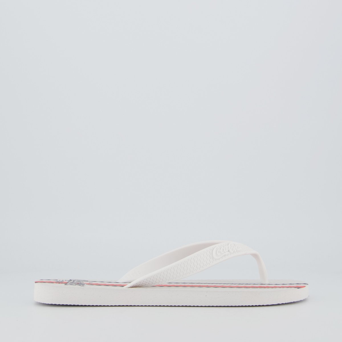 Chinelo Coca Cola Smith Branco Branco 2