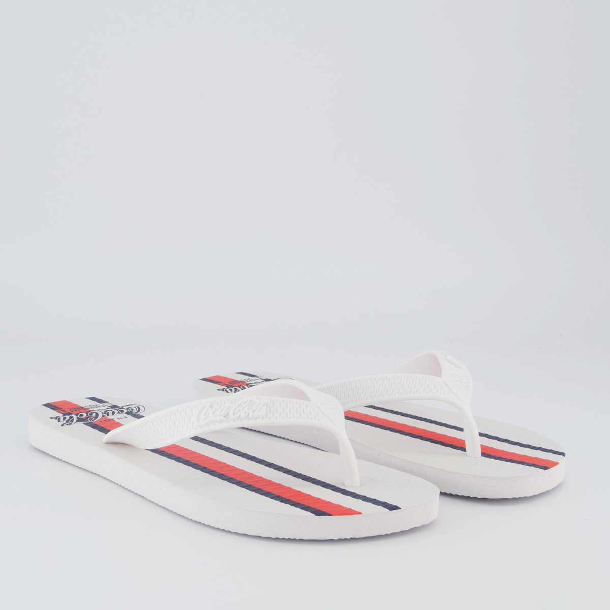 Chinelo Coca Cola Smith Branco Branco 3