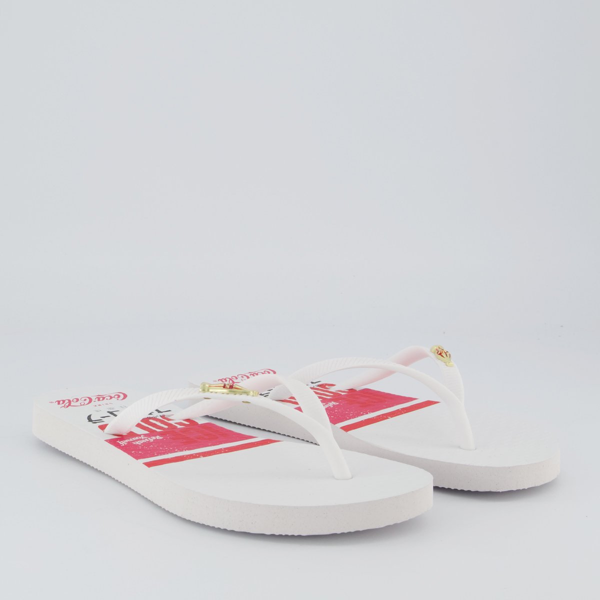 Chinelo Coca Cola Marina Bay Feminino Branco Branco 3