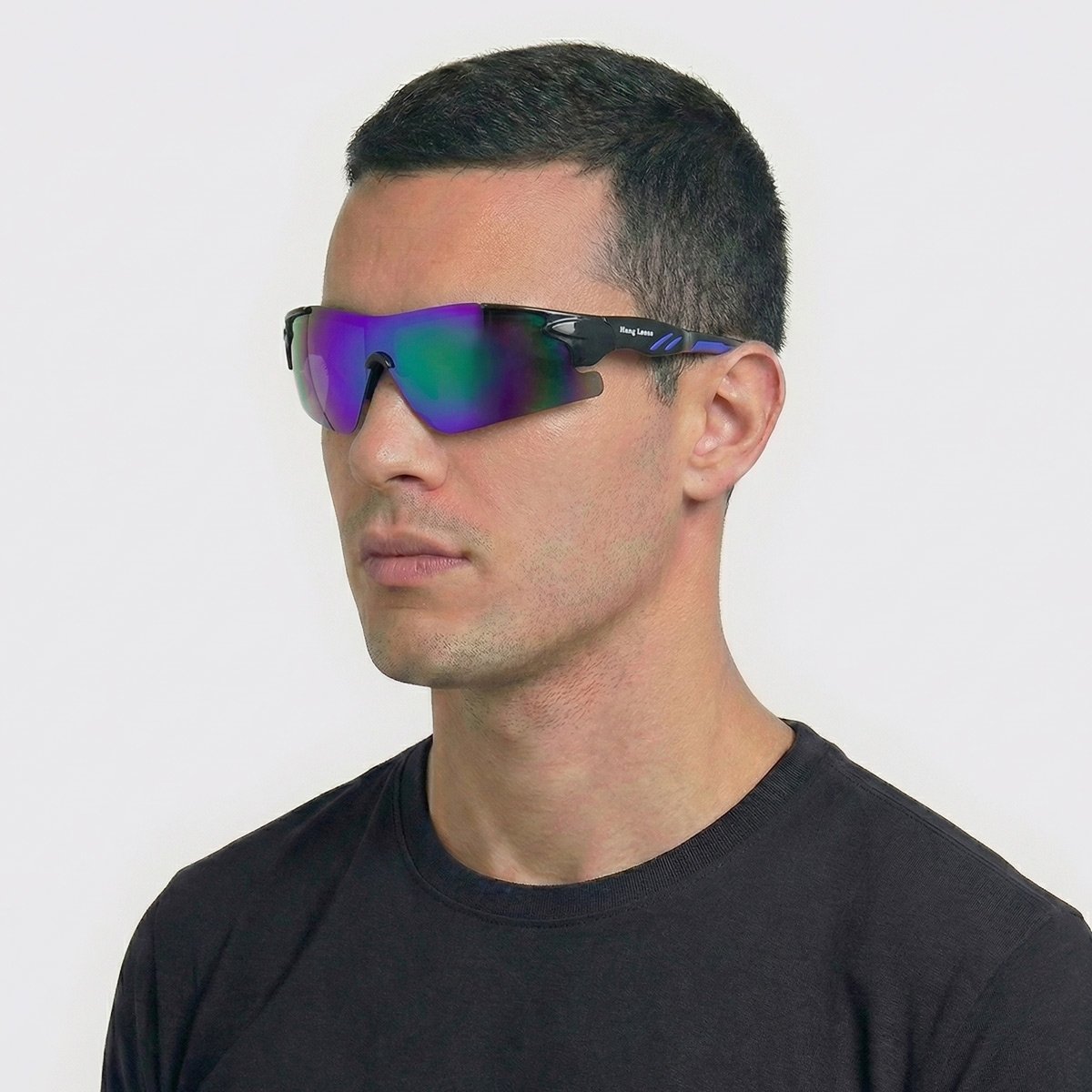 Óculos de Sol Hang Loose Sport C6 Preto e Azul Preto 4