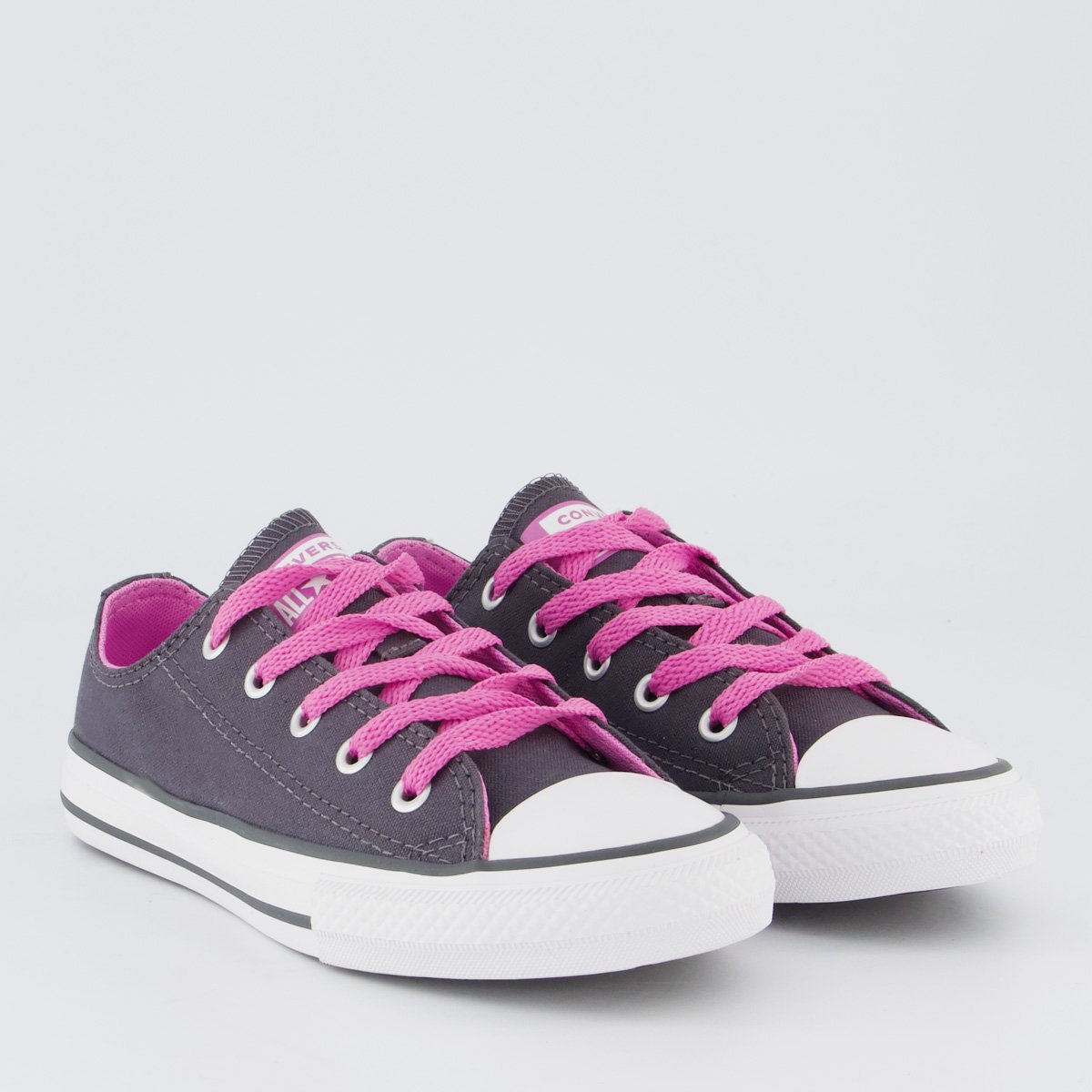Tênis Converse All Star AS Side Zip Juvenil Cinza Cinza 2