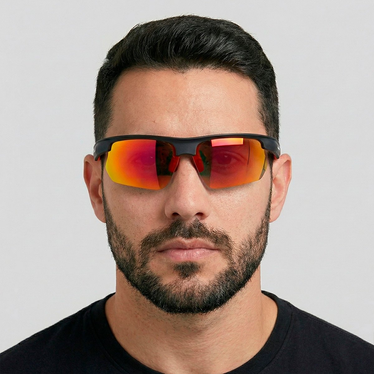 Óculos de Sol Hang Loose Origami Preto e Vermelho Preto 5