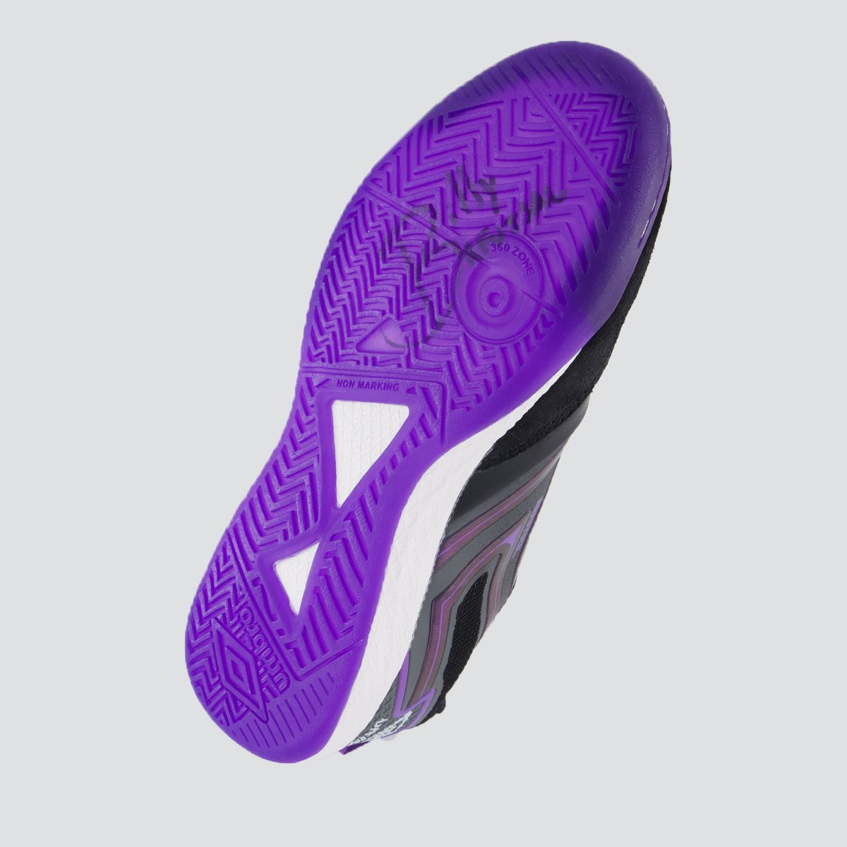 Chuteira Umbro Pro 5 Bump Futsal Preta e Roxa Preto 5