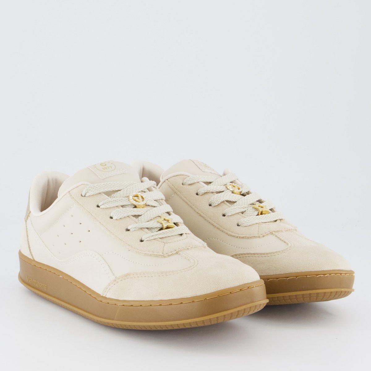 Tênis Via Marte V362 Feminino Bege e Marrom Bege 2