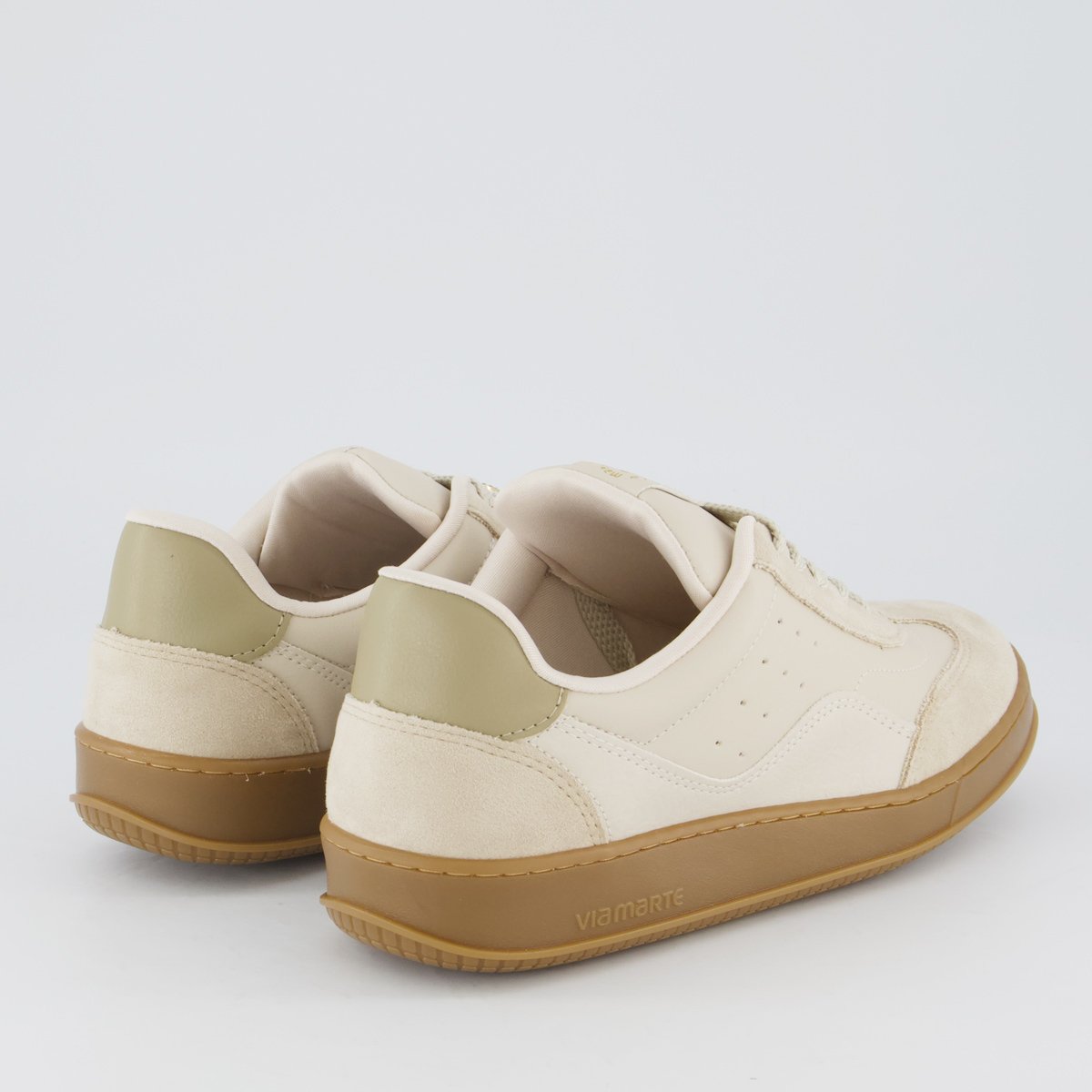 Tênis Via Marte V362 Feminino Bege e Marrom Bege 3