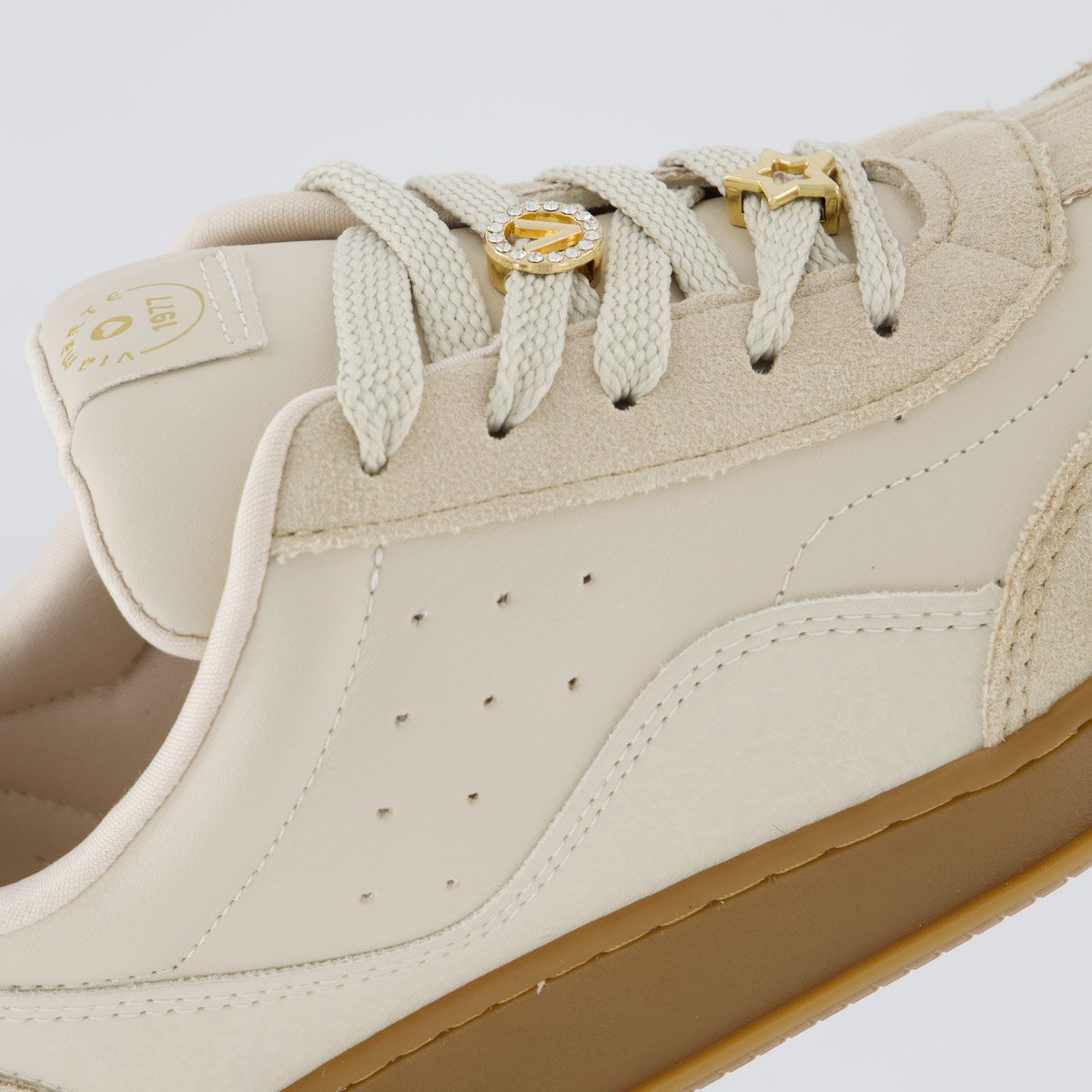 Tênis Via Marte V362 Feminino Bege e Marrom Bege 7