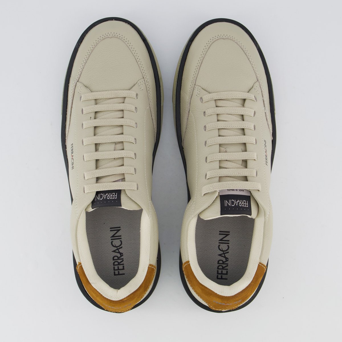 Tênis Ferracini Milan Cinza Bege 4