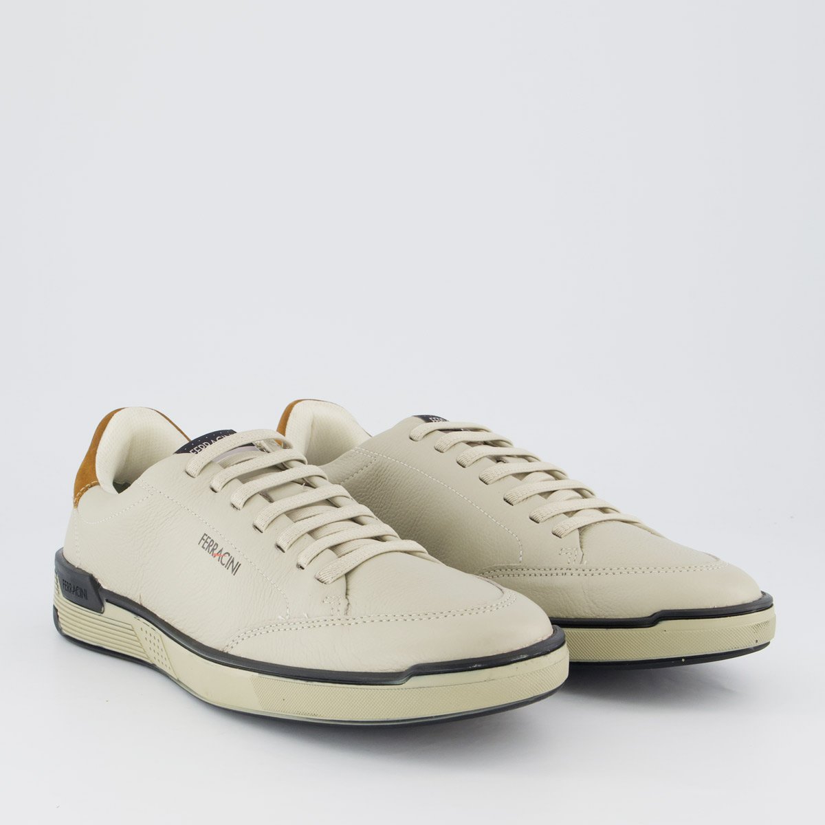 Tênis Ferracini Milan Cinza Bege 2