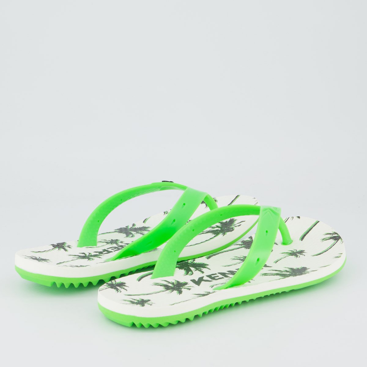 Chinelo Kenner Summer Tropical Verde e Branco Verde 4