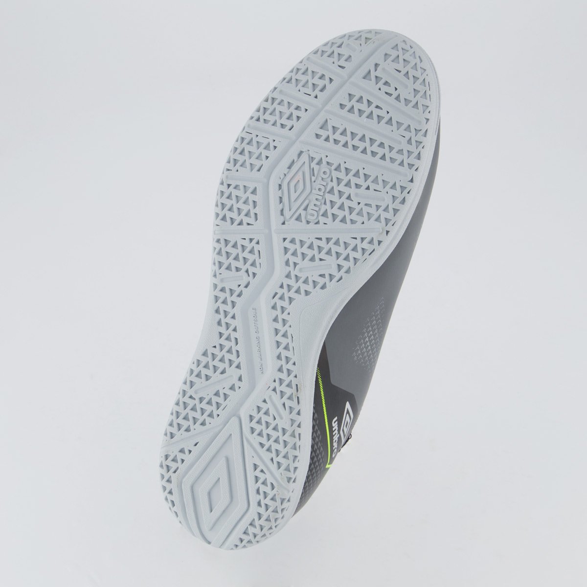 Chuteira Umbro Top Speed League Futsal Prata e Branca Cinza 5