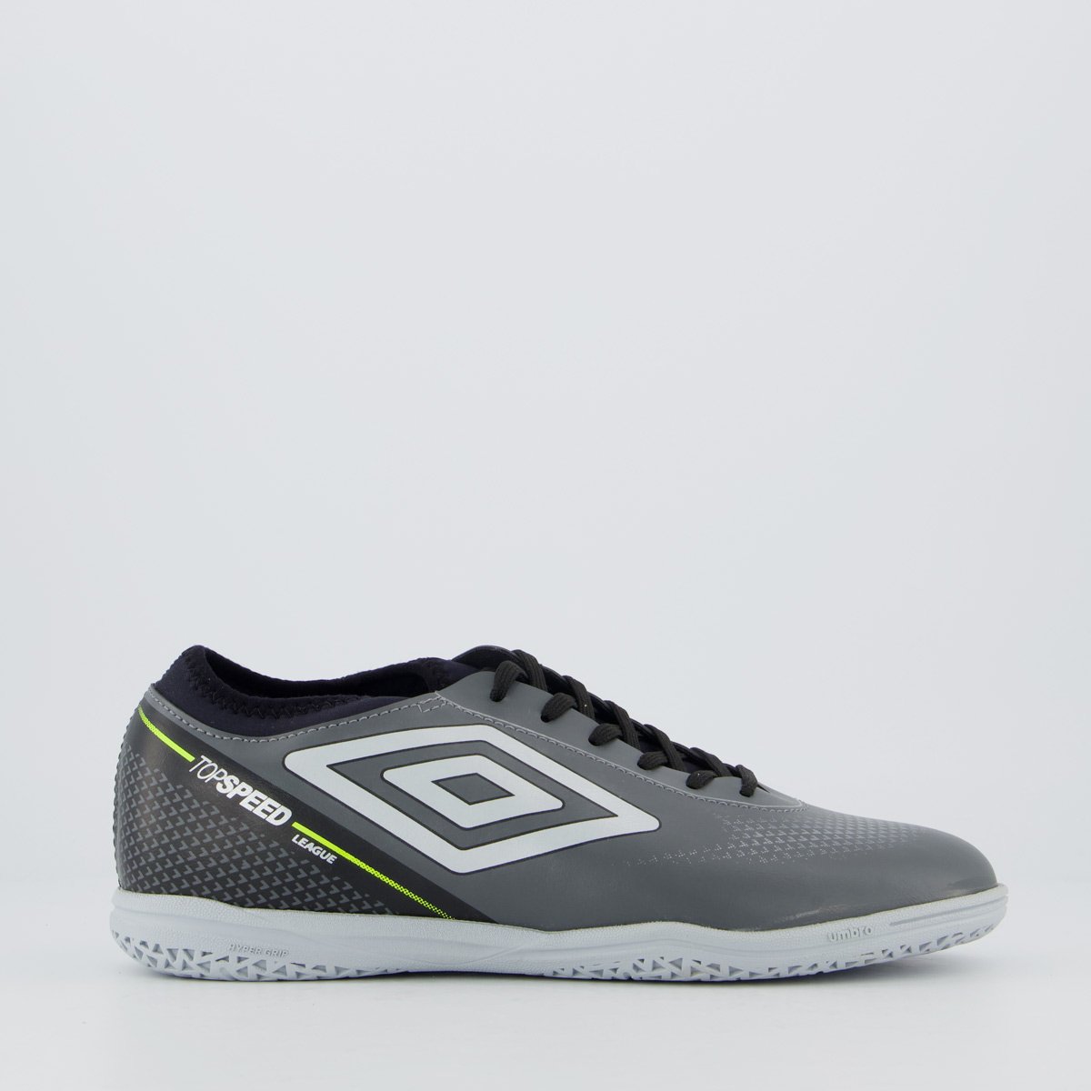 Chuteira Umbro Top Speed League Futsal Prata e Branca