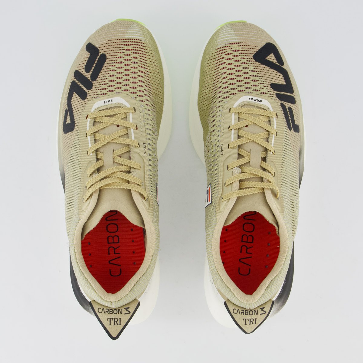 Tênis Fila Racer Carbon 3 Tri Feminino Dourado Bege/Dourado 4