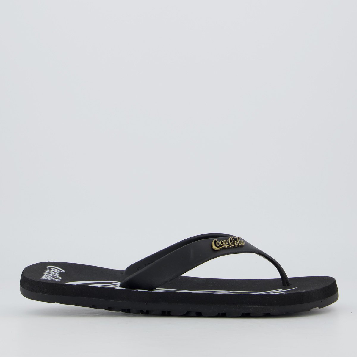 Chinelo Coca Cola Wave Jet Spencerian Preto Preto 2