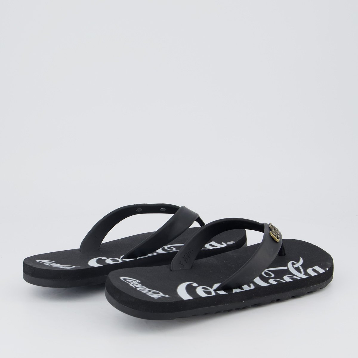 Chinelo Coca Cola Wave Jet Spencerian Preto Preto 4