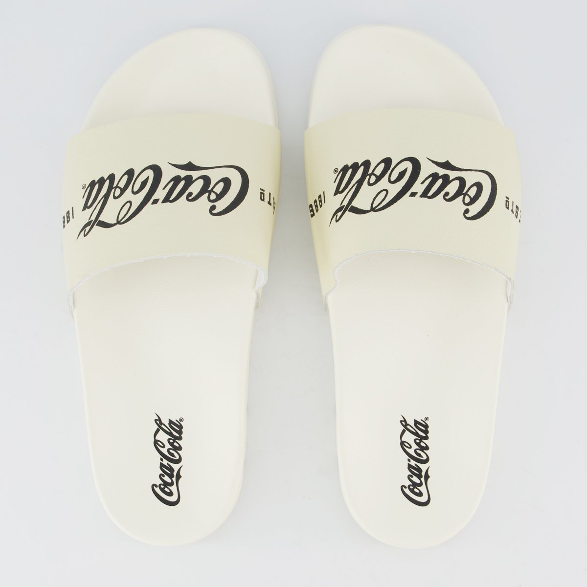 Chinelo Coca Cola Slide 1886 Off White