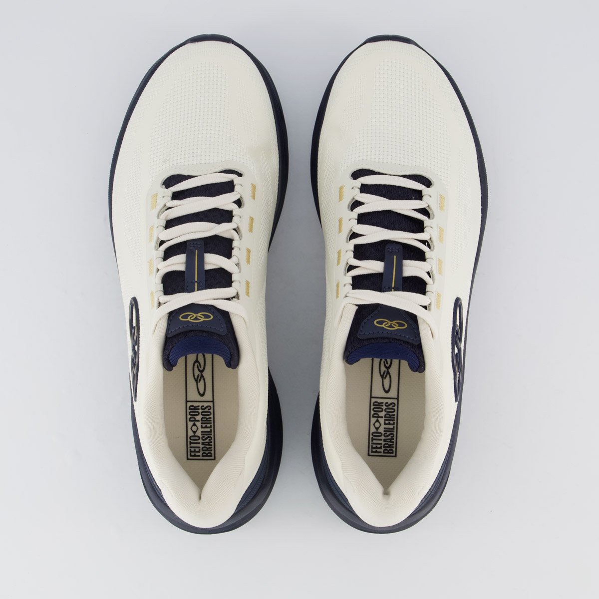 Tênis Olympikus Elevado Off White e Marinho Bege 4
