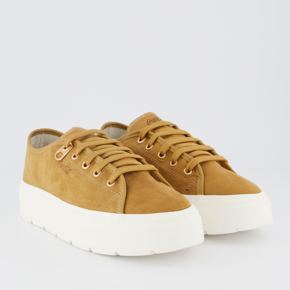 Tênis Coca Cola Harmony Class Suede Feminino Caramelo Caramelo 2