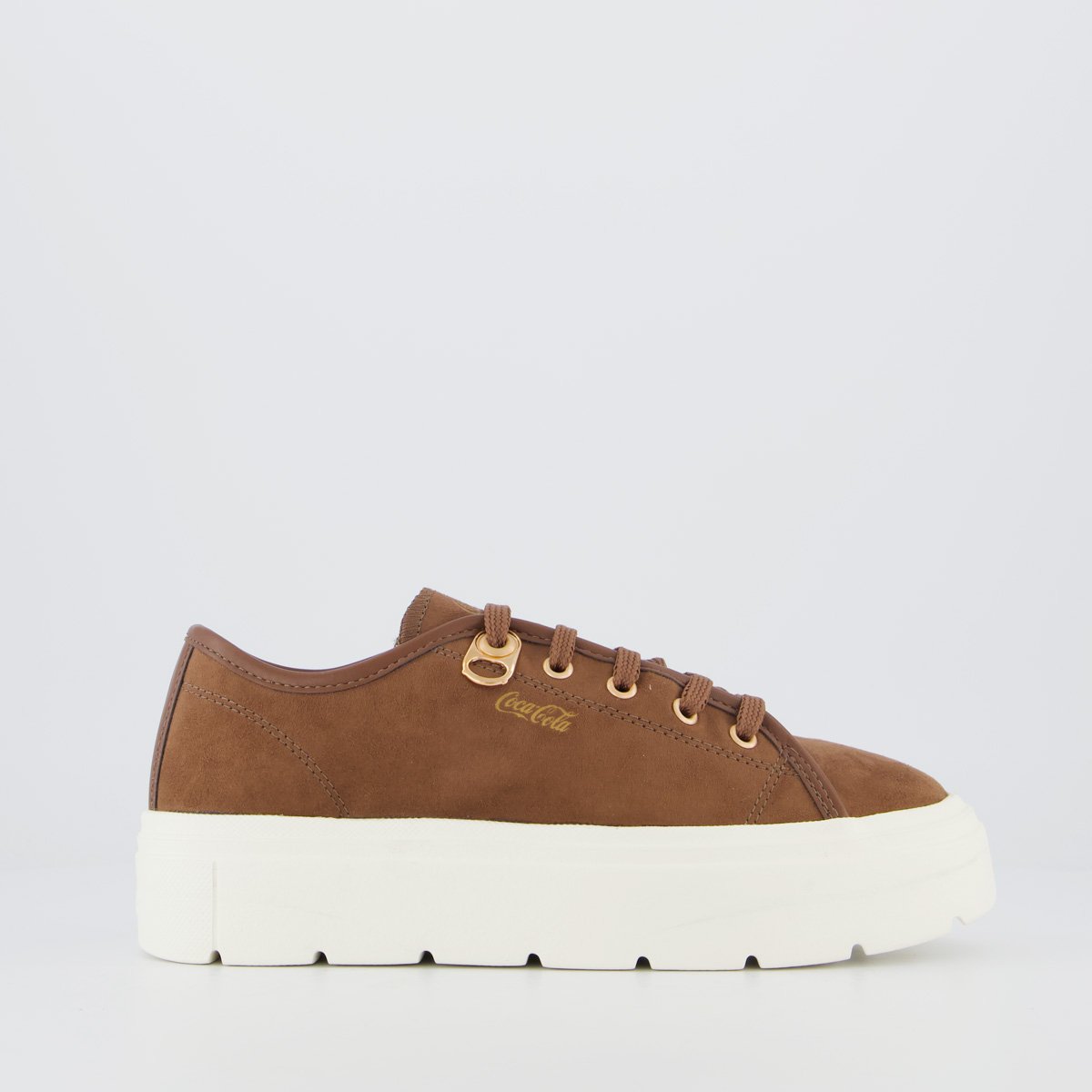 Tênis Coca Cola Harmony Class Suede Feminino Marrom
