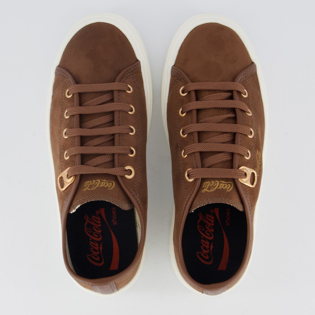 Tênis Coca Cola Harmony Class Suede Feminino Marrom Marrom 4